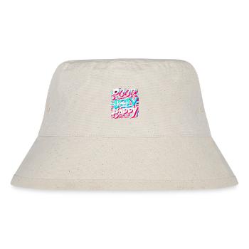 Poor Ugly Happy 5 - Stanley/Stella recycelter Bucket Hat - Naturweiß - Vorne