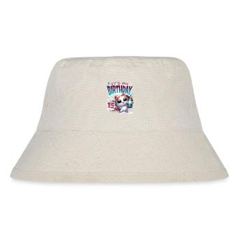 15. Geburtstag Katze Graffiti - Stanley/Stella recycelter Bucket Hat - Naturweiß - Vorne