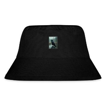 Krähen Krähe - Stanley/Stella recycelter Bucket Hat - Schwarz - Vorne