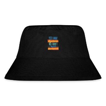 No I Don't Read Backwards Apraxia Dyslexia - Stanley/Stella Recycled Bucket Hat - black - Front