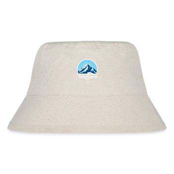 Nebelhorn im Allgäu Berg Logo Koordinaten Höhe - Stanley/Stella recycelter Bucket Hat - Naturweiß - Vorne