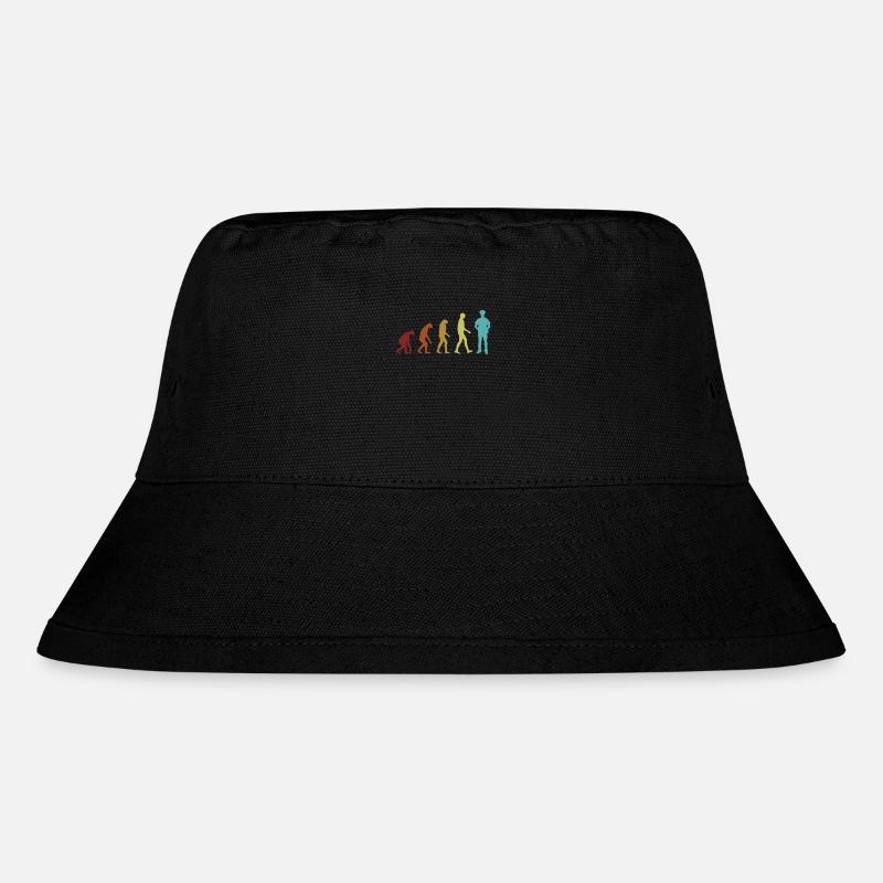 Justizvollzugsbeamter Evolution Strafvollzugsbeamter - Stanley/Stella recycelter Bucket Hat - Schwarz