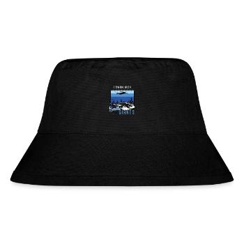 Manta Rays I Swam With Gentle Giants Scuba Diving - Stanley/Stella recycelter Bucket Hat - Schwarz - Vorne