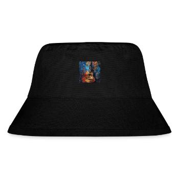 Ukulele - Stanley/Stella Recycled Bucket Hat - black - Front