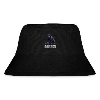 Gibbons Gibbon - Stanley/Stella recycelter Bucket Hat - Schwarz - Vorne