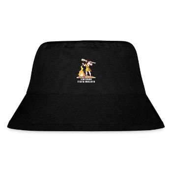 NEANDERTHAL I CAN MAKE FIRE - Stanley/Stella Recycled Bucket Hat - black - Front