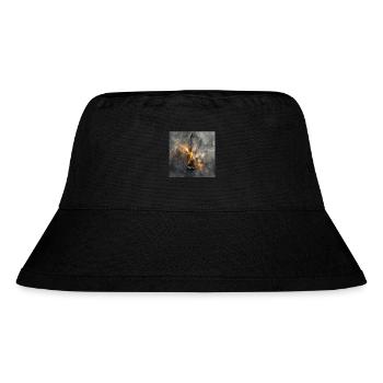 Violine - Stanley/Stella recycelter Bucket Hat - Schwarz - Vorne