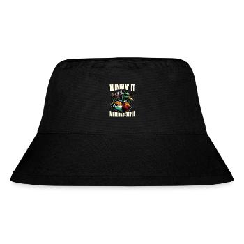 Mallard Duck Wingin' It Mallard Style Duck Hunter - Stanley/Stella Recycled Bucket Hat - black - Front