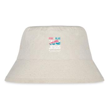Pink or blue jesus loves you - Stanley/Stella recycelter Bucket Hat - Naturweiß - Vorne