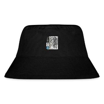 Samurai katana masterful swordsman - Stanley/Stella Recycled Bucket Hat - black - Front