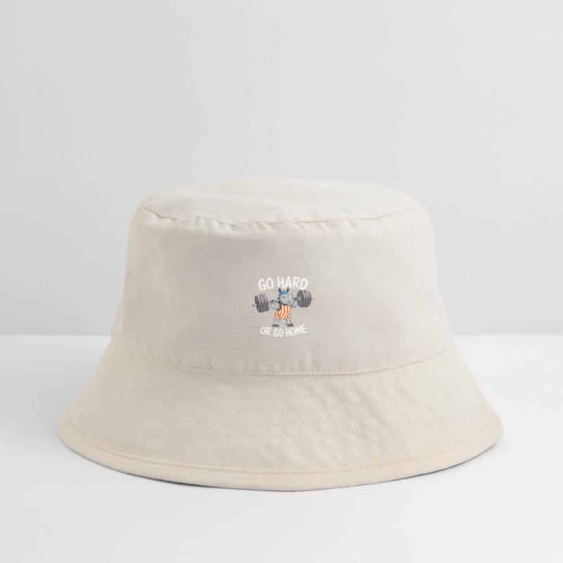 FITNESSSTUDIO, HART ARBEITEN ODER NACH HAUSE GEHEN Stanley/Stella recycelter Bucket Hat