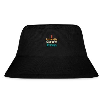 I Literally Cant Even Care - Stanley/Stella Recycled Bucket Hat - black - Front