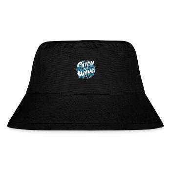 Catch the Wave für einen Surfer Wellenreiter - Stanley/Stella recycelter Bucket Hat - Schwarz - Vorne