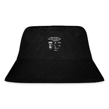 Flussdiagramm zur Lösung der Cybersicherheit - Stanley/Stella recycelter Bucket Hat - Schwarz - Vorne