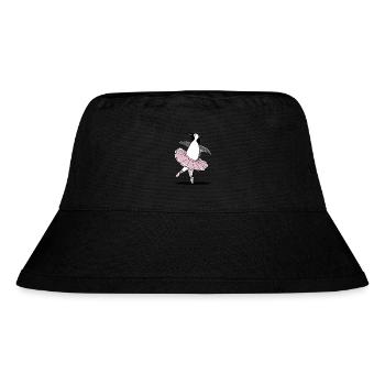 Eleganter Pinguin im Ballett-Tutu - Stanley/Stella recycelter Bucket Hat - Schwarz - Vorne