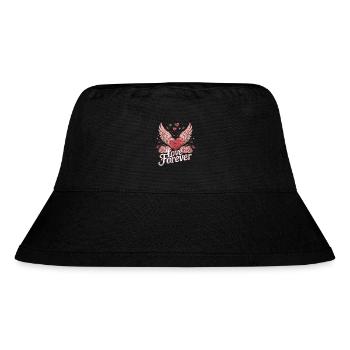 Love Forever – Romantisches Valentinstag Design - Stanley/Stella recycelter Bucket Hat - Schwarz - Vorne