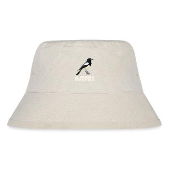Elstern Elster - Stanley/Stella recycelter Bucket Hat - Naturweiß - Vorne