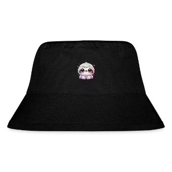 Super Cute Kawaii Baby Sloth - Stanley/Stella recycelter Bucket Hat - Schwarz - Vorne