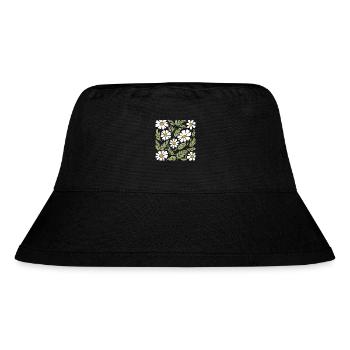 Gänseblümchen Blumen - Stanley/Stella recycelter Bucket Hat - Schwarz - Vorne