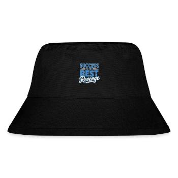 Erfolg ist die beste Rache Moitvational - Stanley/Stella recycelter Bucket Hat - Schwarz - Vorne