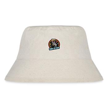 FLIPPER, PUSH TO PLAY - Stanley/Stella recycelter Bucket Hat - Naturweiß - Vorne