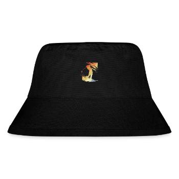 Vintage Golf - Stanley/Stella recycelter Bucket Hat - Schwarz - Vorne