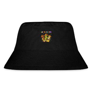 Mexikanisches Let's Fiesta - Stanley/Stella recycelter Bucket Hat - Schwarz - Vorne