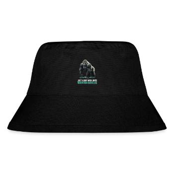 Berggorillas Berggorilla - Stanley/Stella recycelter Bucket Hat - Schwarz - Vorne