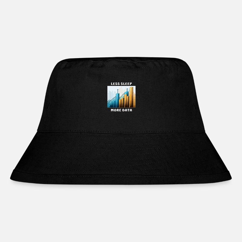 LESS SLEEP MORE DATA - Stanley/Stella recycelter Bucket Hat - Schwarz