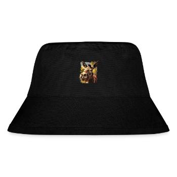 Maultiere Maultier - Stanley/Stella recycelter Bucket Hat - Schwarz - Vorne