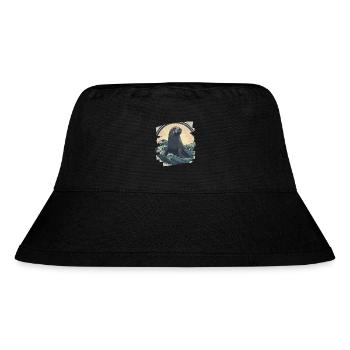 Robbe - Stanley/Stella recycelter Bucket Hat - Schwarz - Vorne