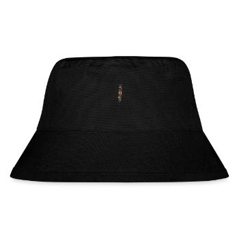 Vertikale Lilienblüte - Stanley/Stella recycelter Bucket Hat - Schwarz - Vorne