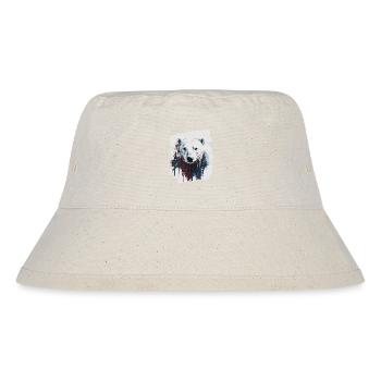 Eisbär Graffiti Sprayer - Stanley/Stella recycelter Bucket Hat - Naturweiß - Vorne