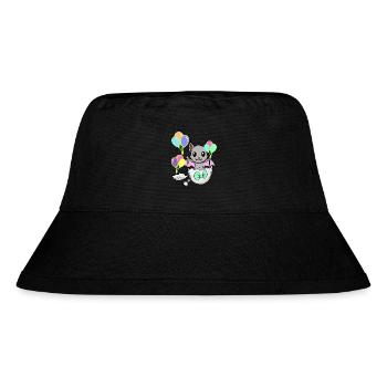 Fledermaus Baby Geburt Kinder Eierschale - Stanley/Stella recycelter Bucket Hat - Schwarz - Vorne