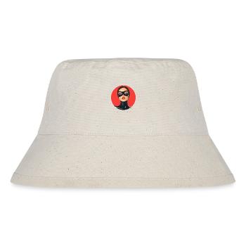 Woman with mask - Stanley/Stella Recycled Bucket Hat - natural - Front