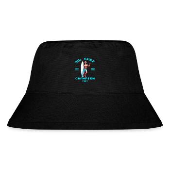 Retro Pixel 80th Surf Champion - Stanley/Stella Recycled Bucket Hat - black - Front