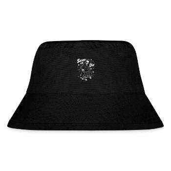 Skateboarding Sensenmann – Skate or Die - Stanley/Stella recycelter Bucket Hat - Schwarz - Vorne