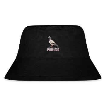 Tauben Taube - Stanley/Stella recycelter Bucket Hat - Schwarz - Vorne