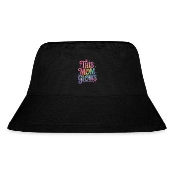 Glowing Mom – Rainbow Style - Stanley/Stella Recycled Bucket Hat - black - Front