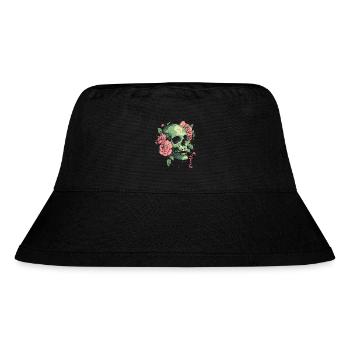 Skull with roses & Japanese style - Stanley/Stella Recycled Bucket Hat - black - Front