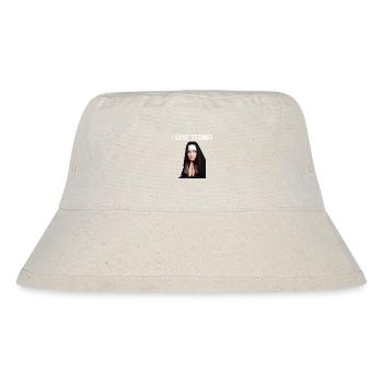 I Love Techno Nonne - Stanley/Stella recycelter Bucket Hat - Naturweiß - Vorne