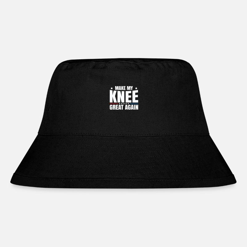 Make My Knee Great Again. Funny Recovery - Stanley/Stella recycelter Bucket Hat - Schwarz