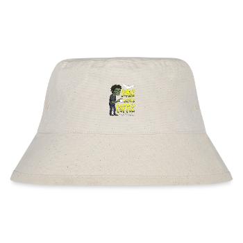 ZOMBIE VOR DEM KAFFEE - HALLOWEEN GESCHENK - Stanley/Stella recycelter Bucket Hat - Naturweiß - Vorne