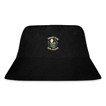 Composting Toilet Life Eco Humor Off Grid Bathroom - Stanley/Stella Recycled Bucket Hat - black - Front