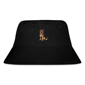 German Shepherd - Stanley/Stella Recycled Bucket Hat - black - Front