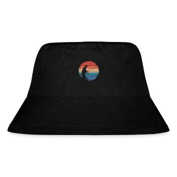 Retro Vintage Fishing Outdoors Fishing Lover Gifts - Stanley/Stella recycelter Bucket Hat - Schwarz - Vorne