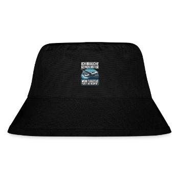 Lustiges Segelflieger Design - Stanley/Stella recycelter Bucket Hat - Schwarz - Vorne