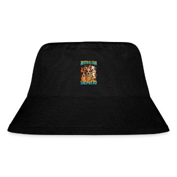 Australischer Schäferhund - Stanley/Stella recycelter Bucket Hat - Schwarz - Vorne