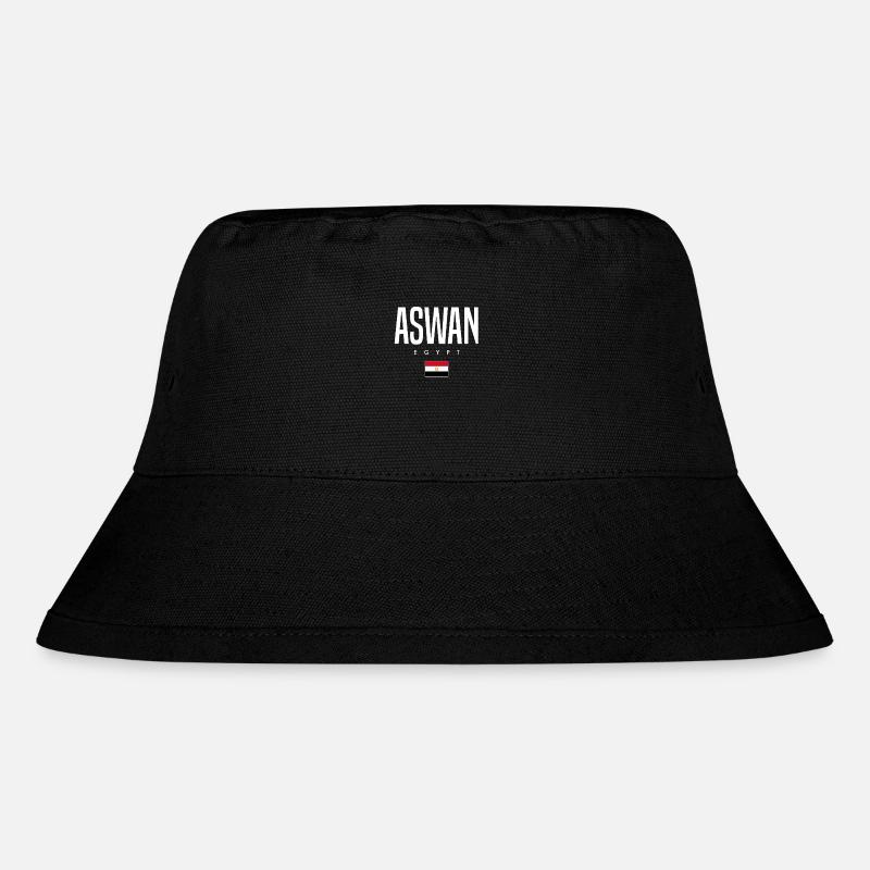 Aswan Ägypten - Stanley/Stella recycelter Bucket Hat - Schwarz