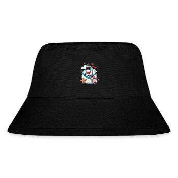 maritime Post - Stanley/Stella recycelter Bucket Hat - Schwarz - Vorne